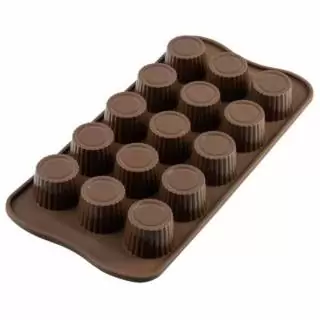 Molde de chocolates de silicona 21.5X10.4X1.5 cms dr