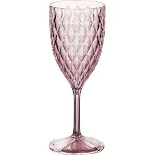 Copa vino 330ml glamour cuarzo (rosado) plasutil