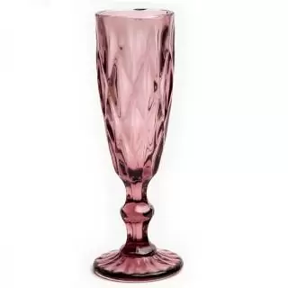 Copa champaña 5.5onz prisma rosa vintage oct 
