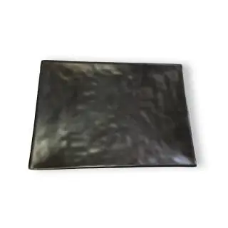 Bandeja rectangular 30cm melamina negra apariencia piedra trade star