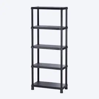 Estante solido 15"" 5 niveles negro Rimax