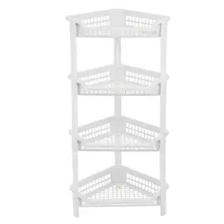 Canastilla triangular 4 niveles blanco MQ
