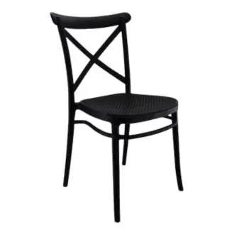 Silla plats negra Or design