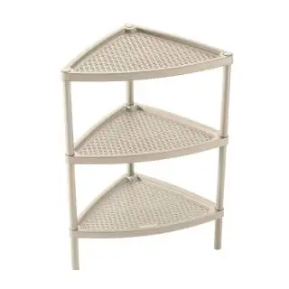 Mesa multiusos triangular 3 niveles taupe Rimax