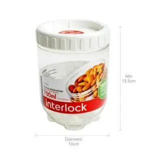 Recipiente circular interlock 700ML Estra
