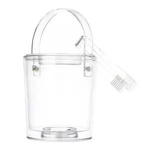 HIELERA ACRILICA CON PINZAS Y TAPA TRANSPARENTE REF ACR-MB03BK-1-0 FELLI