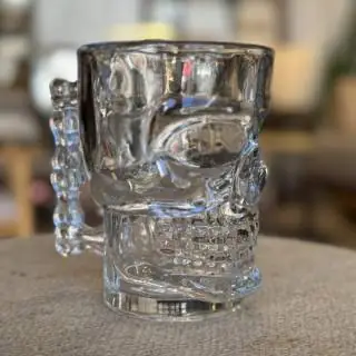 Jarro calavera transparente 528ML Premium glass