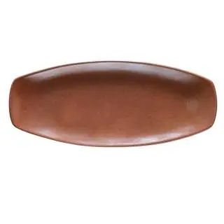 Bandeja 41x17.4CM terracota brillante taller Corona