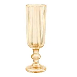 Copa para champagne acanalado dorada 5.4OZ Oct