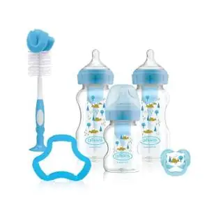 Set de regalo azul options + boca ancha Dr brown