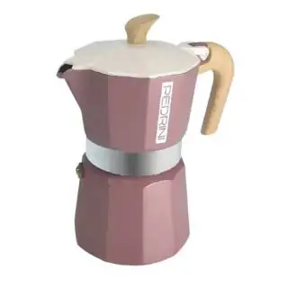Cafetera vintage rosa 6 tazas mymoka Pedrini