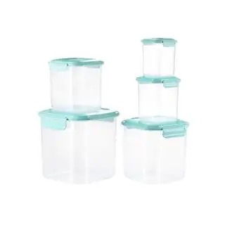 Juego de tarros click altos X5 Verde Vanyplas