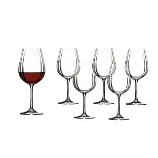 Set x 6 copas para vino acanalada 690ml Bohemia