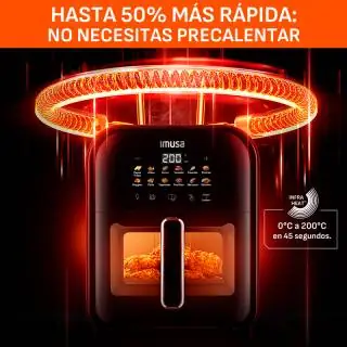 Freidora de aire easy turbo 6lt Imusa