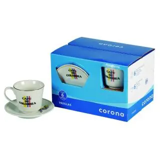 Estuche 6 TR cafe de colombia Corona 