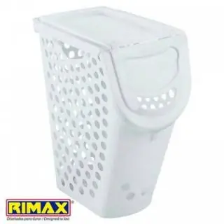 Cesta para ropa plus blanco Rimax