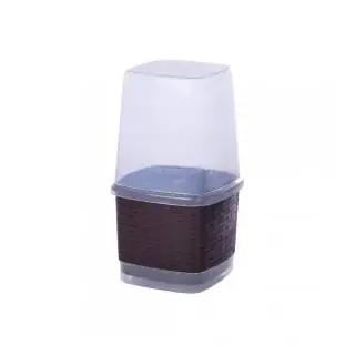 Portacubiertos rattan con tapa NP